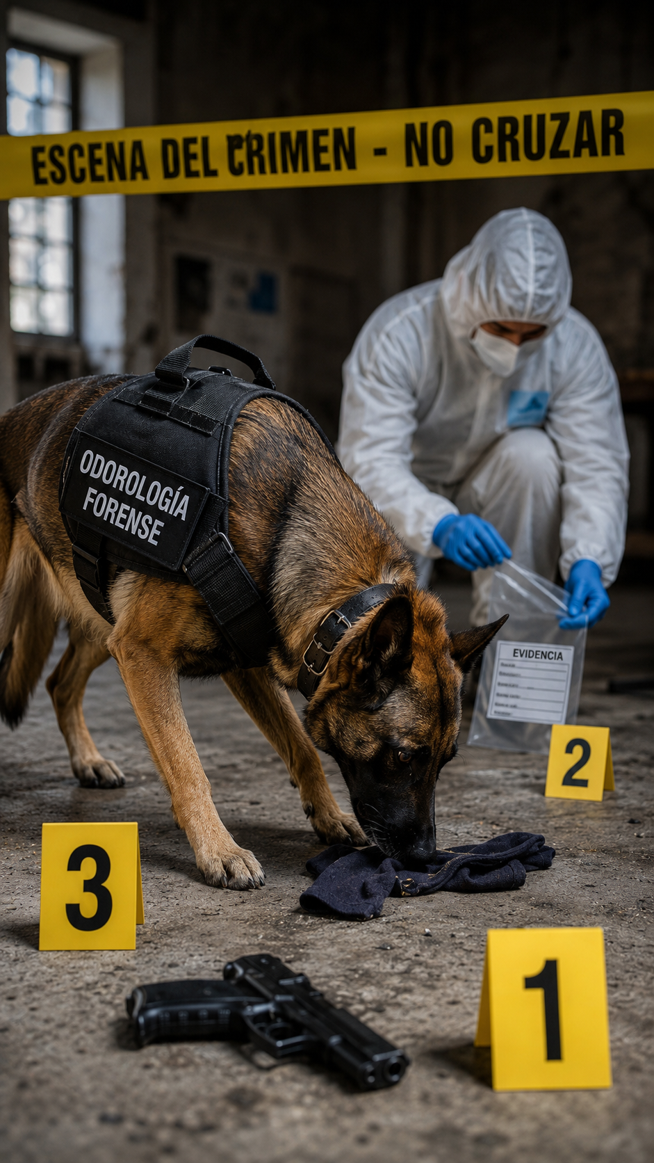 LA ODOROLOGÍA FORENSE: CUANDO EL PERRO SE CONVIERTE EN UN TESTIGO OLFATIVO DE LA INVESTIGACIÓN CRIMINAL