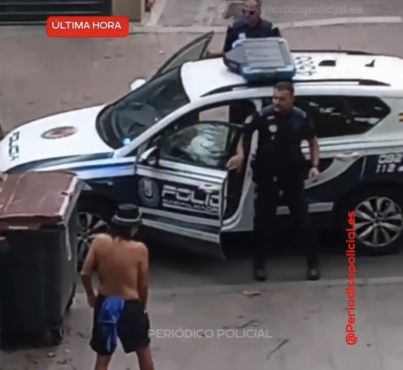 La Policía Municipal de Madrid tuvo que intervenir…