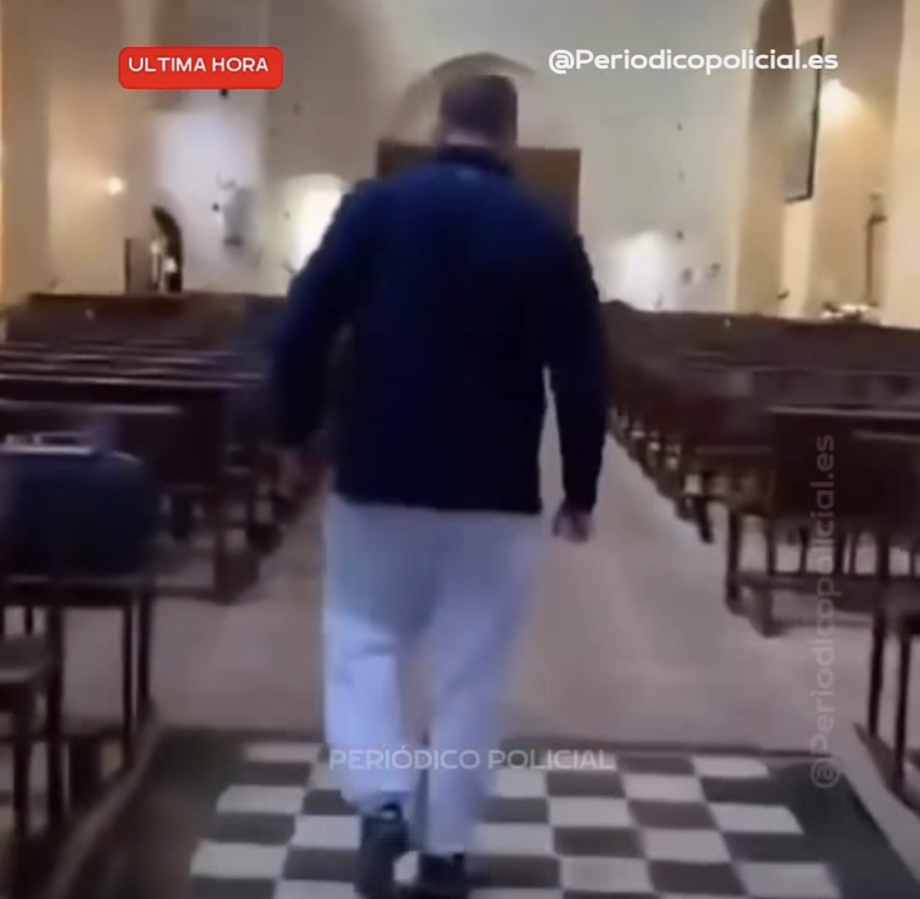 Tensión en el interior de una iglesia…