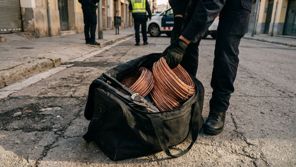 Los Mossos recuperan 340 metros de cable de cobre tras esclarecer dos robos consecutivos en la Conca de Barberà