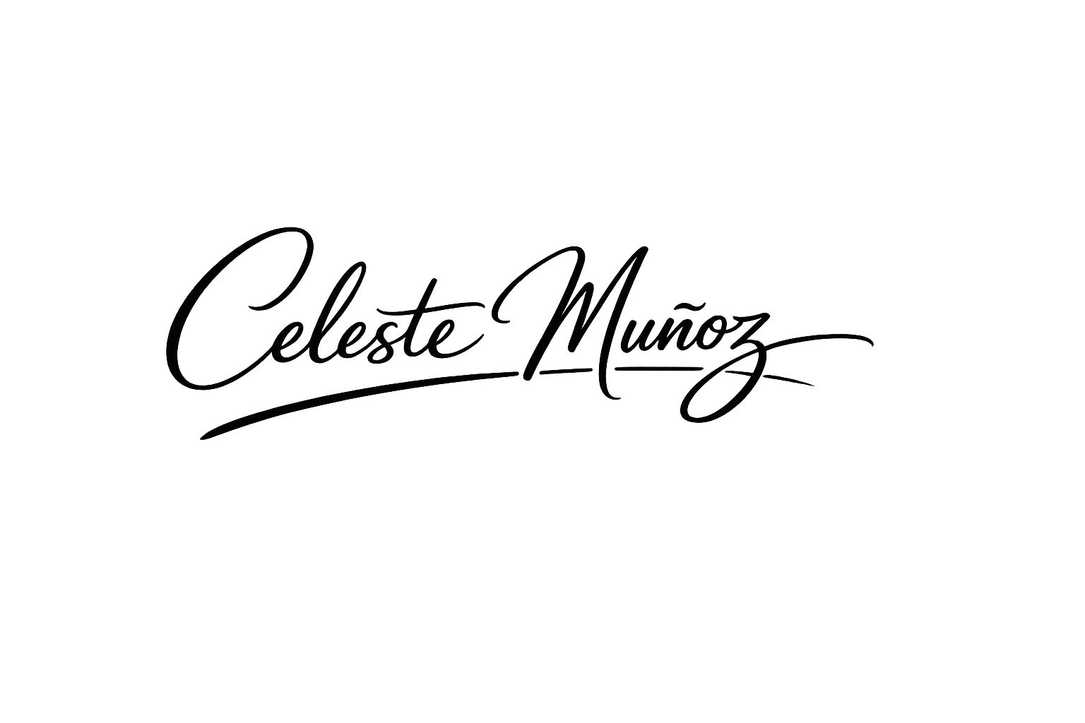 Firma de Celeste Muñoz
