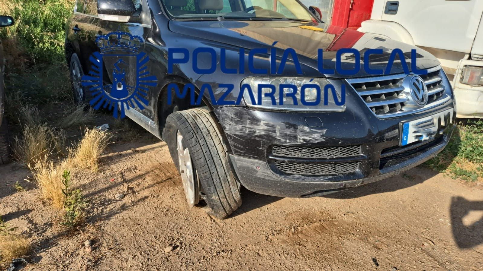 Detenido en Mazarrón tras una peligrosa persecución policial con un vehículo robado
