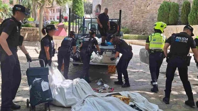 Detenido en Palma tras agredir a un policía local durante una operación contra la venta ambulante ilegal