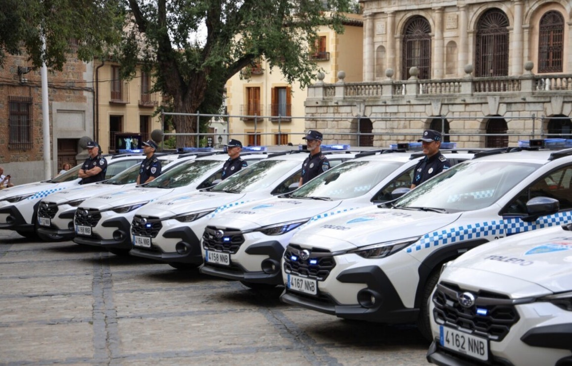 Toledo incorpora nueve nuevos vehículos a la Policía Local y estudia reforzar la flota con motocicletas