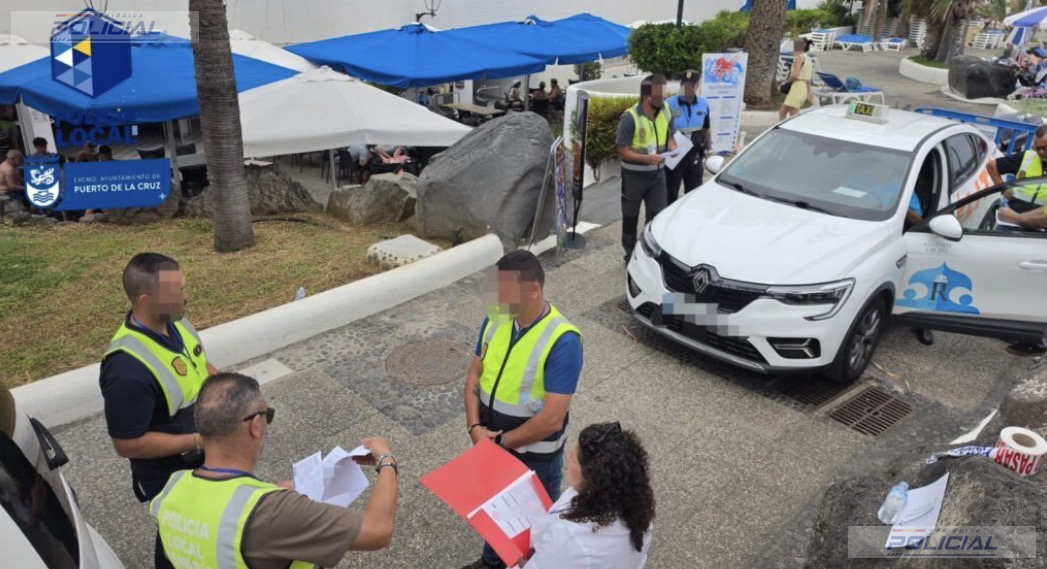 Puerto de la Cruz reúne a policías locales de Tenerife en unas jornadas especializadas sobre inspección de taxis
