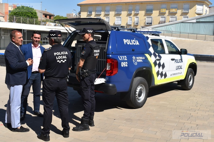 Las Torres de Cotillas refuerza la seguridad rural con un nuevo vehículo policial financiado por la Comunidad de Murcia