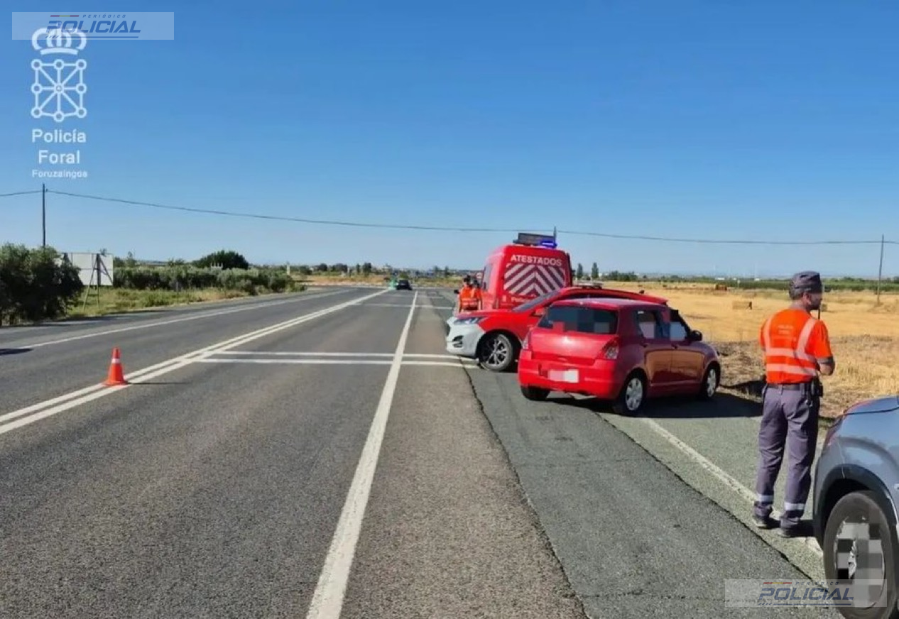 Interceptado de camino a San Fermín un conductor sin carné y quintuplicando la tasa máxima de alcohol