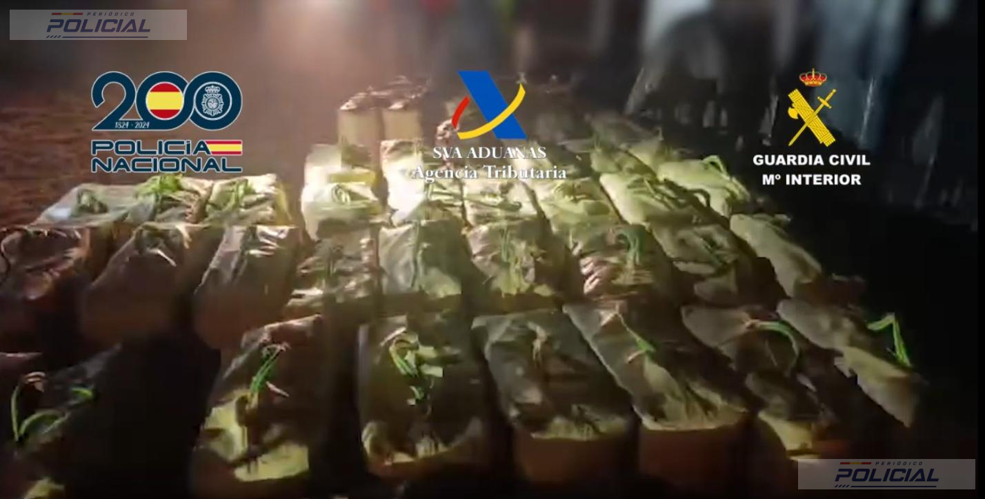 Intervenidos más de 2.500 kilos de hachís en una guardería de droga en la provincia de Huelva