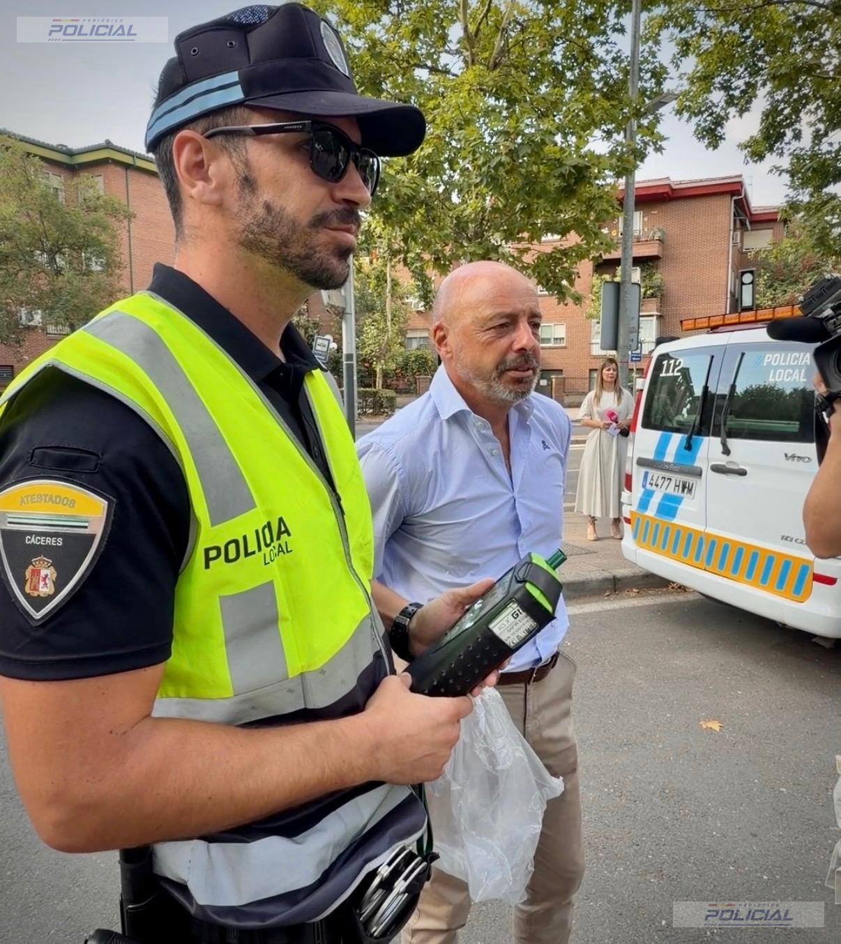 La Policía Local de Cáceres intensifica los controles de alcohol y drogas dentro de la campaña especial de la DGT