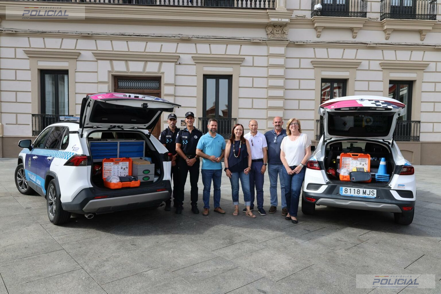 La Policía Local de Alcázar de San Juan incorpora desfibriladores móviles a sus vehículos patrulla