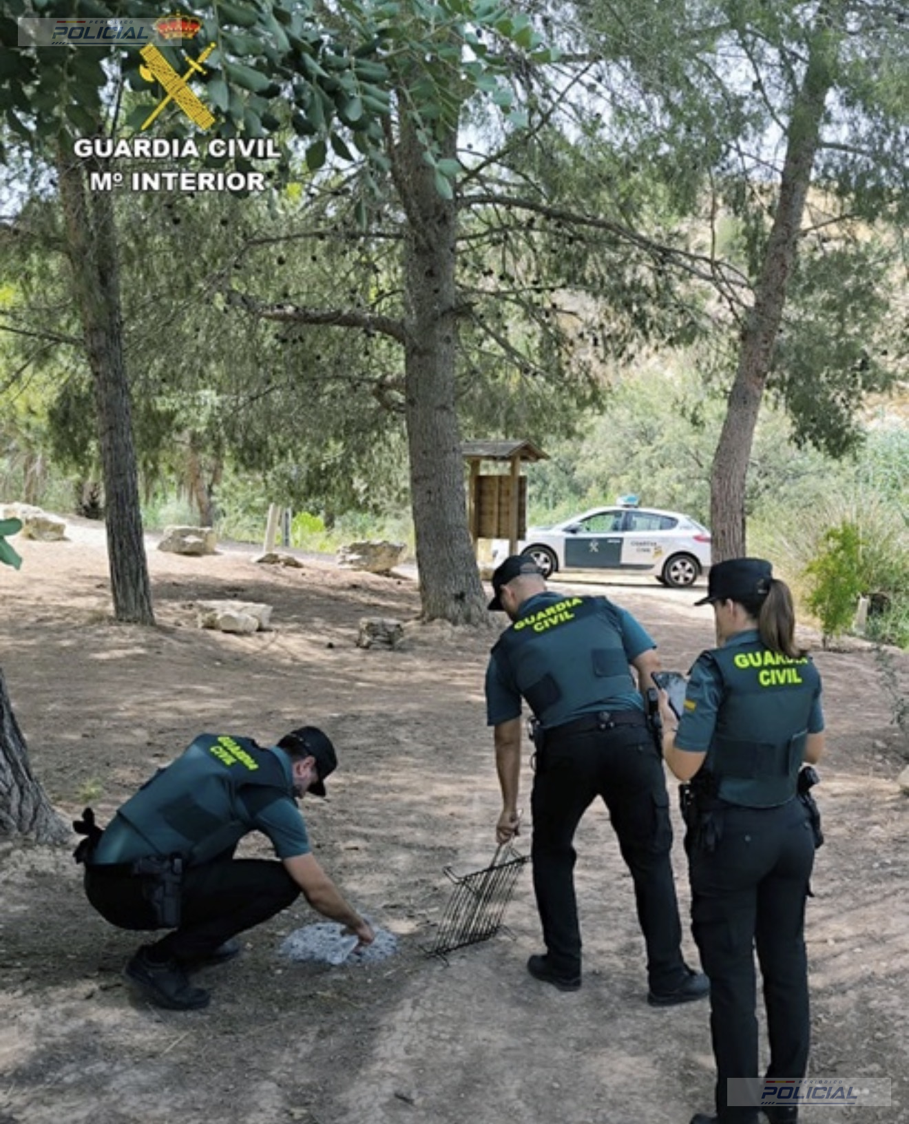 La Guardia Civil refuerza la prevención de incendios en las zonas habilitadas para barbacoas