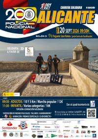 La Policía Nacional organiza la V Carrera Solidaria Ruta 091 en Alicante a beneficio de la Asociación de Espina Bífida e Hidrocefalia
