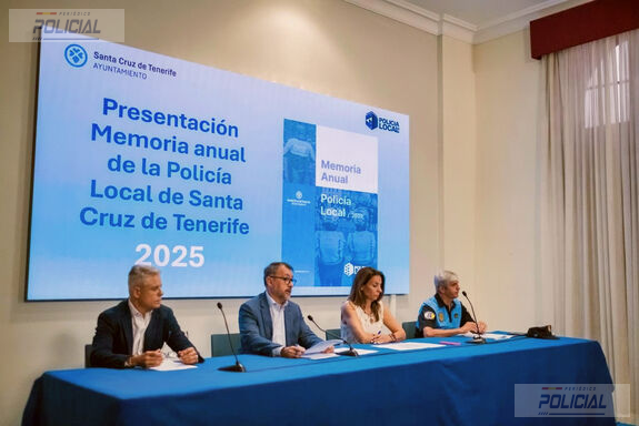 La Policía Local de Santa Cruz de Tenerife cerró 2025 con 354 detenidos, más de 86.000 llamadas al 092 y cerca de 1.000 accidentes de tráfico atendidos