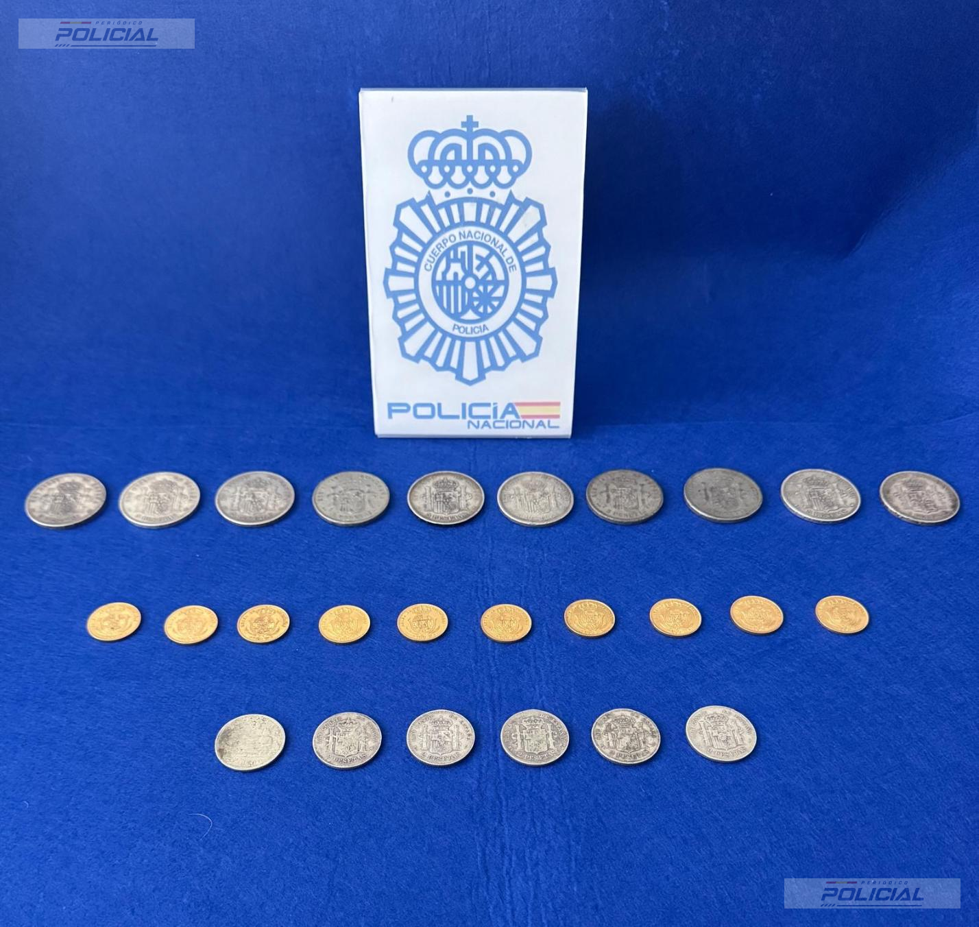 Detenido un matrimonio por vender monedas históricas de origen ilícito valoradas en casi 10.900 euros