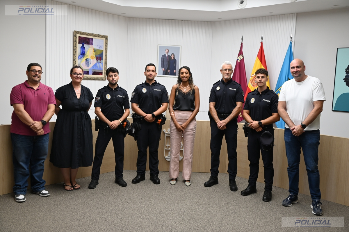 La Policía Local de Alhama de Murcia incorpora tres nuevos agentes para reforzar la seguridad ciudadana