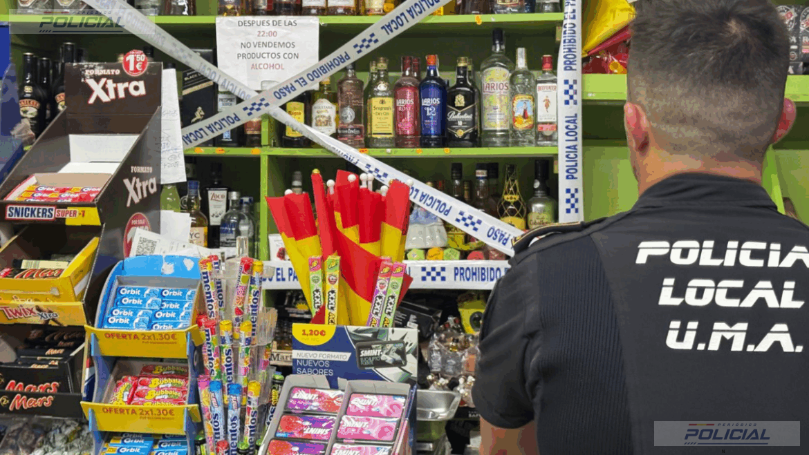La Policía Local de Elche precinta más de 7.500 botellas de alcohol tras detectar ventas a menores