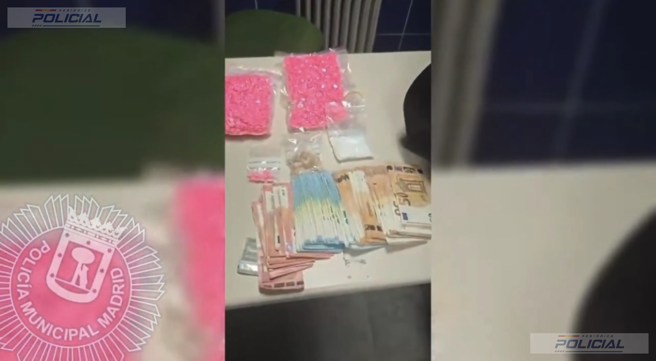 Cuatro detenidos en Puente de Vallecas con más de seis kilos de droga y 4.835 euros en efectivo