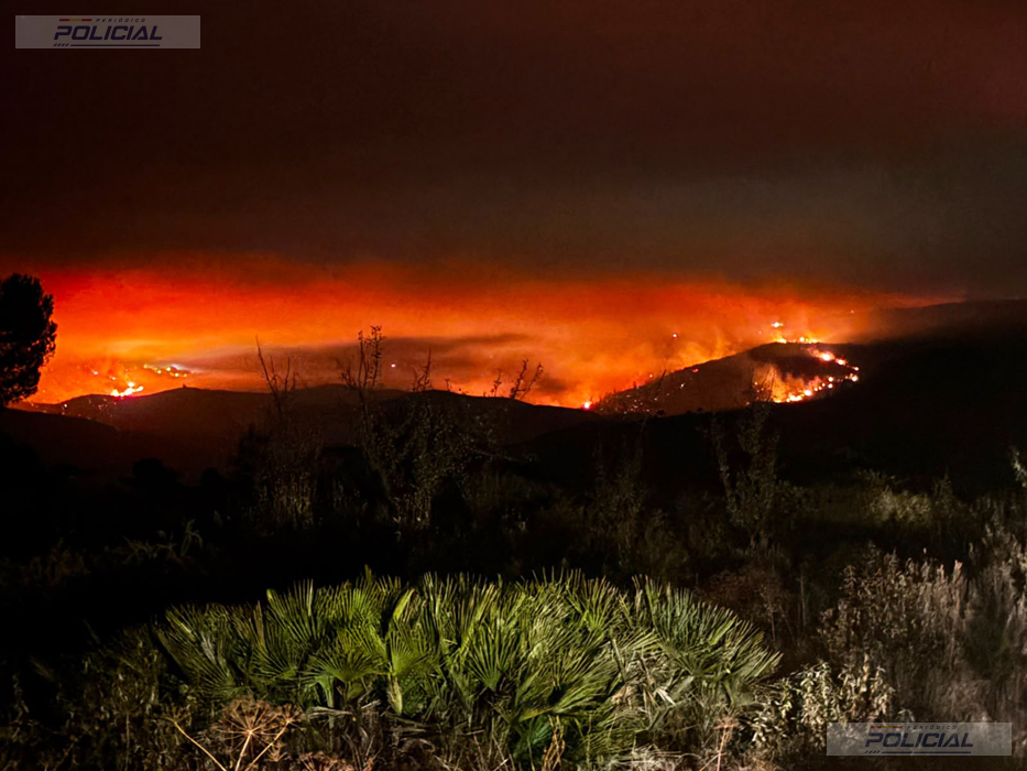 La Brigada “Guzmán el Bueno” X se despliega en El Madroño para apoyar a la UME frente al incendio forestal de Huelva