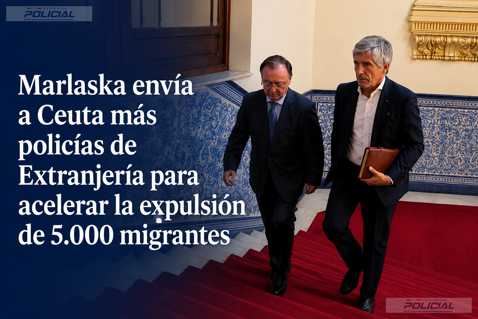 Marlaska refuerza la Policía en Ceuta con especialistas en Extranjería para agilizar las expulsiones