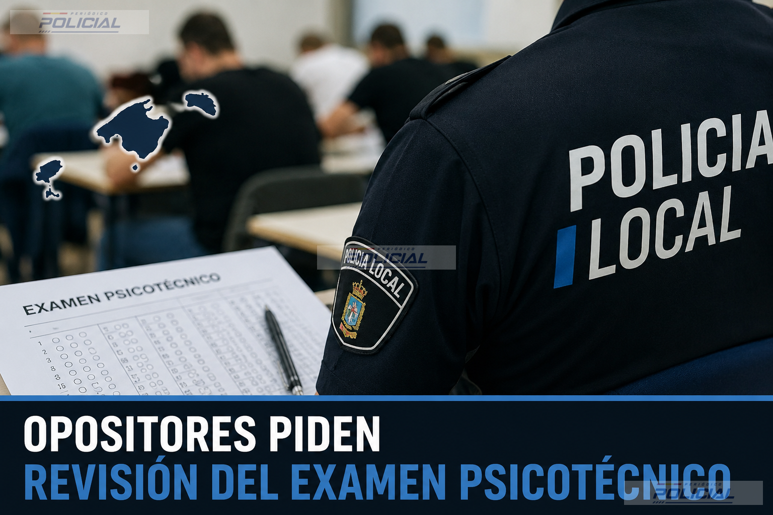 Opositores a la Policía Local de Baleares piden una «revisión efectiva» del examen psicotécnico tras quedar 84 aptos para 84 plazas