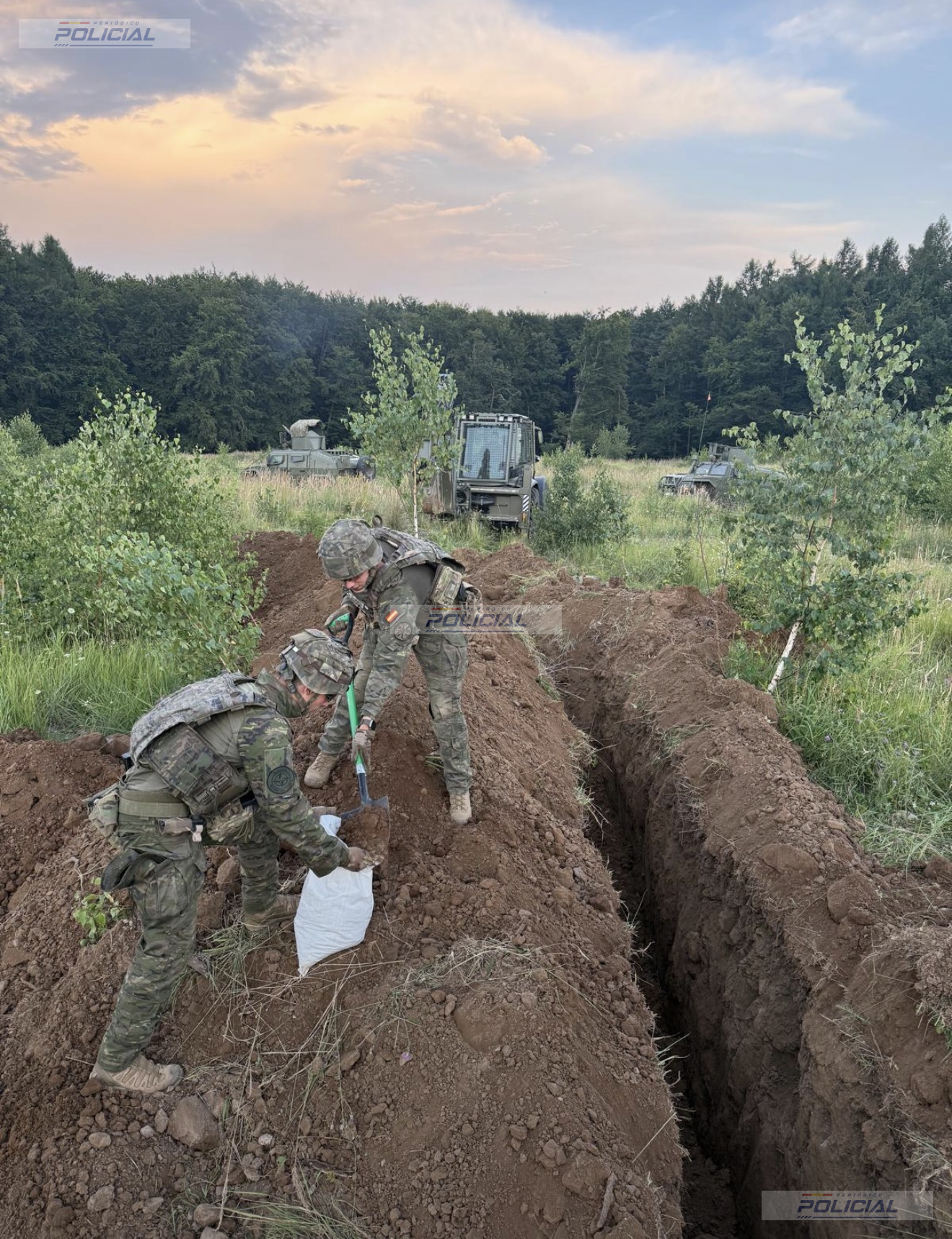 Unidades españolas y eslovenas de la Brigada Multinacional de la OTAN se adiestran en Eslovaquia