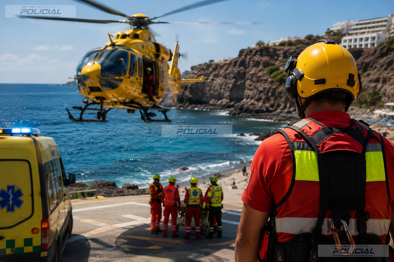 Fallece un menor de unos 14 años con signos de ahogamiento en la costa de Gran Canaria