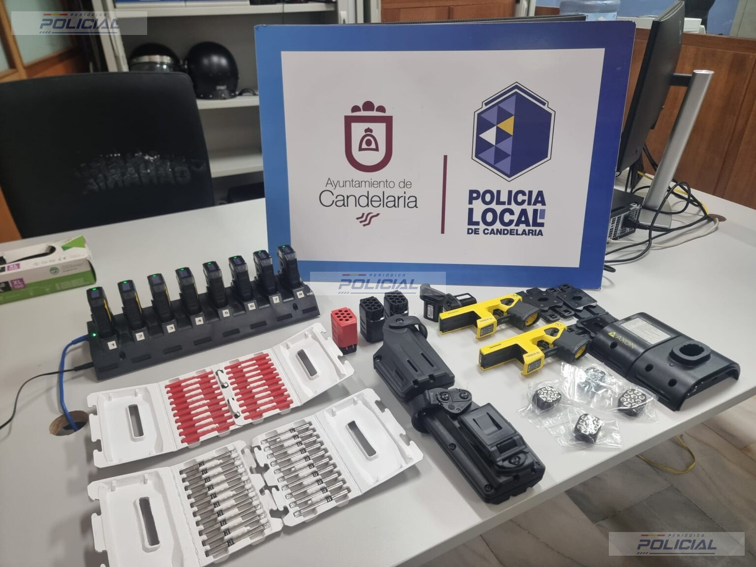 La Policía Local de Candelaria incorpora dispositivos TASER 10 y cámaras corporales para reforzar sus intervenciones