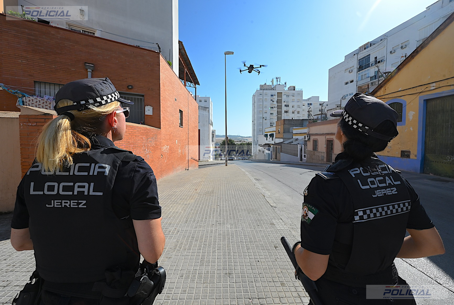 La Policía Local de Jerez activa su unidad de drones en Villas del Este y Vistalegre contra los actos vandálicos