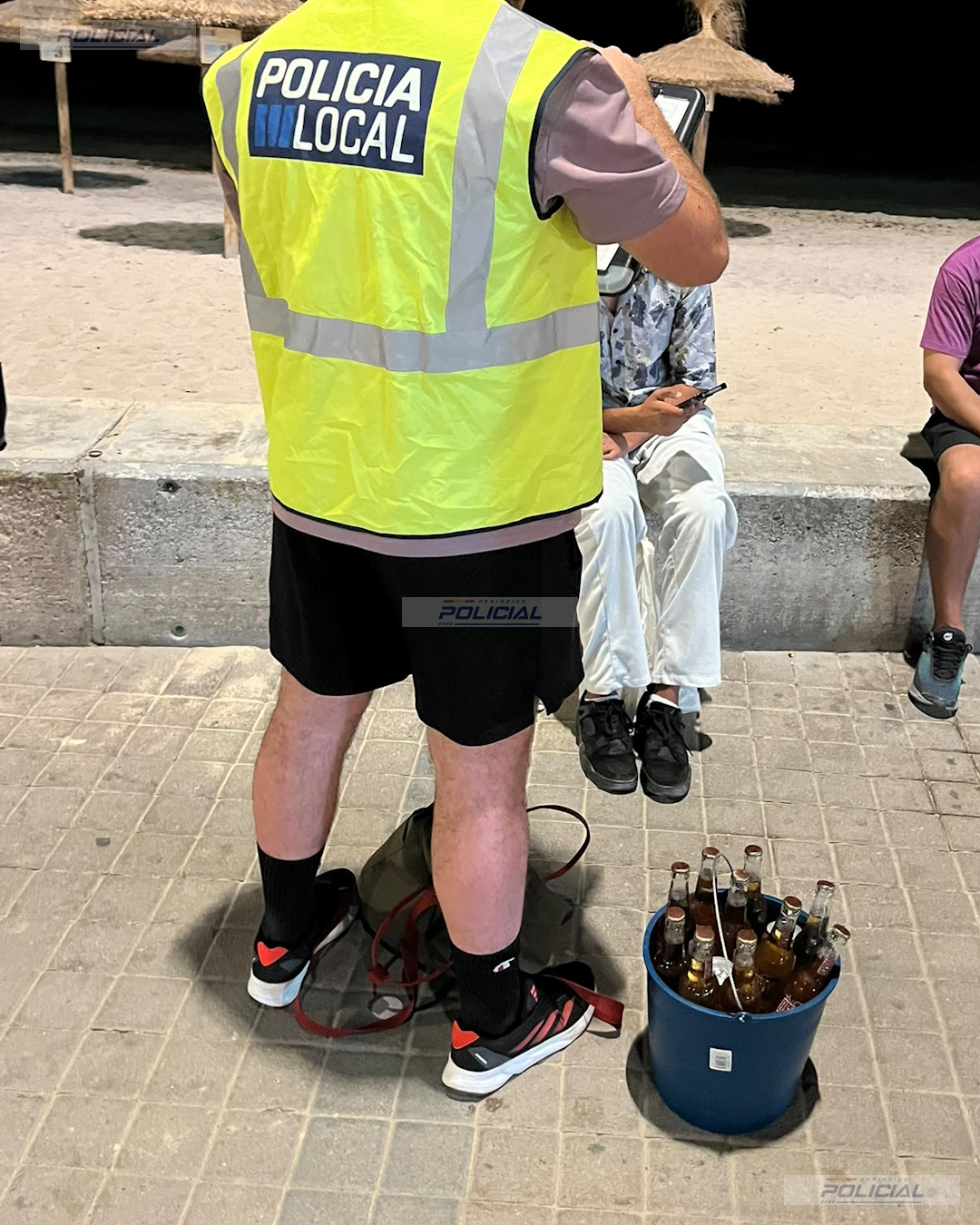 La Policía Local de Palma levanta 35 actas contra la venta ambulante ilegal de bebidas alcohólicas en una semana