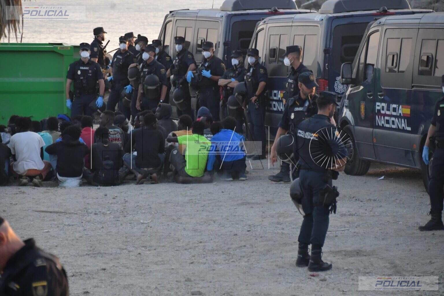 El SUP alerta de las condiciones de los policías desplegados en Ceuta: contagios, alojamiento precario y dietas insuficientes