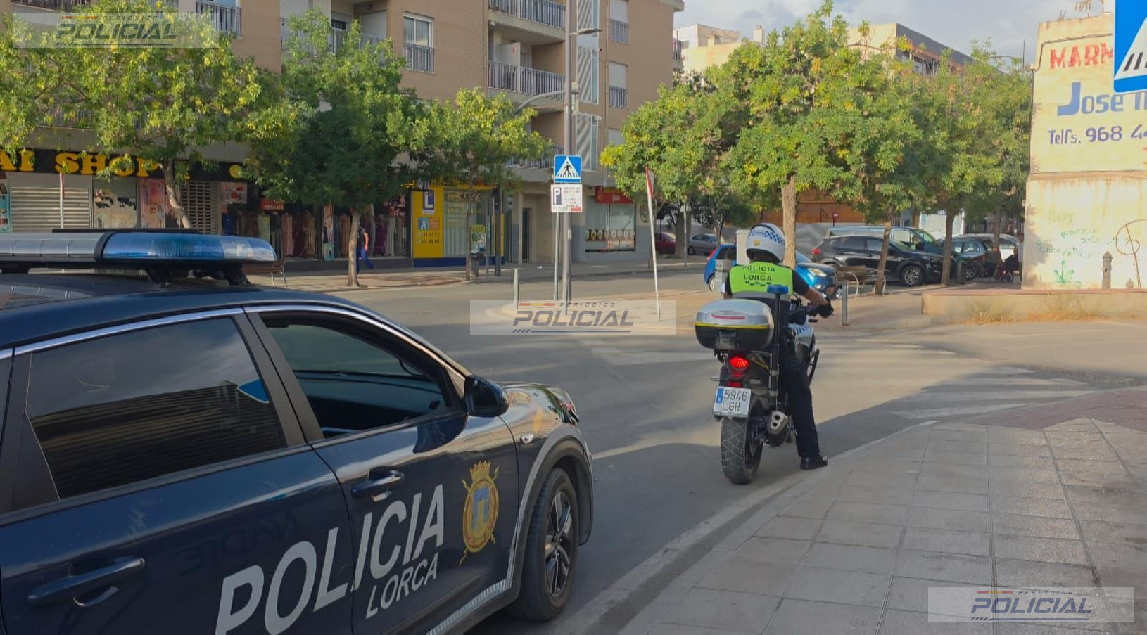 La Policía Local de Lorca detiene a nueve personas e identifica a 679 en 75 controles durante una semana