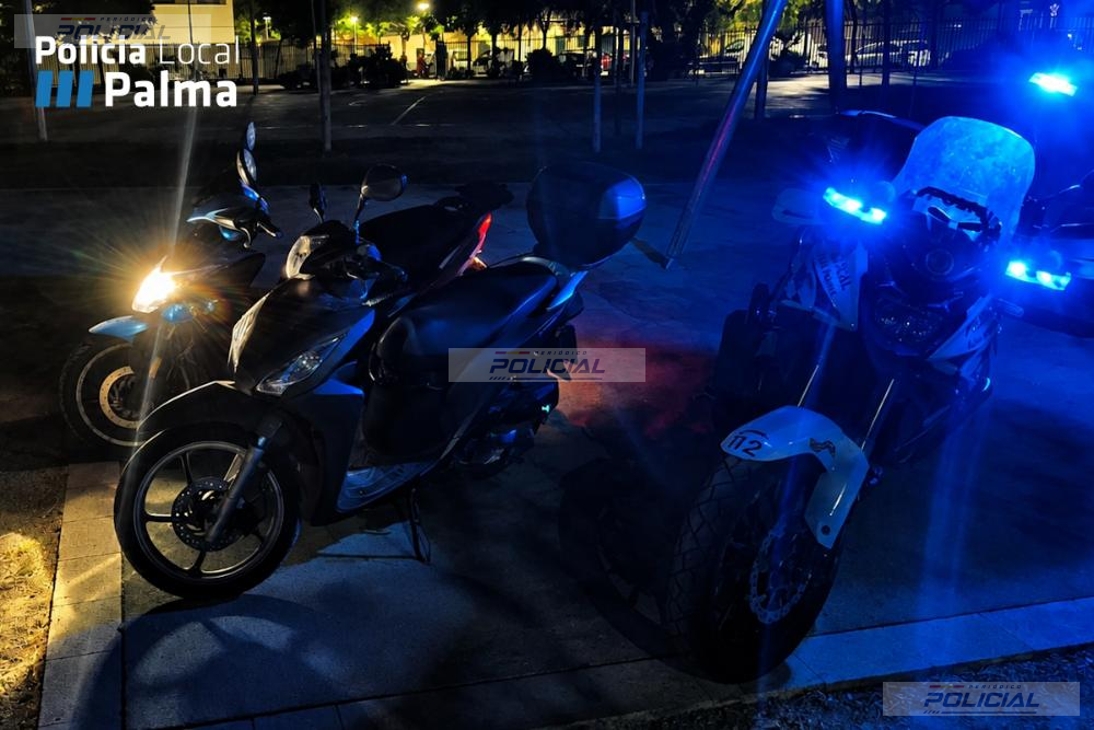 La Policía Local de Palma intercepta a dos menores con motocicletas robadas tras huir de una patrulla en Son Gotleu