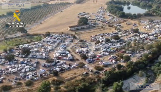 La Guardia Civil hace balance de la rave de La Granja: diez detenidos y 65 conductores denunciados por alcohol o drogas