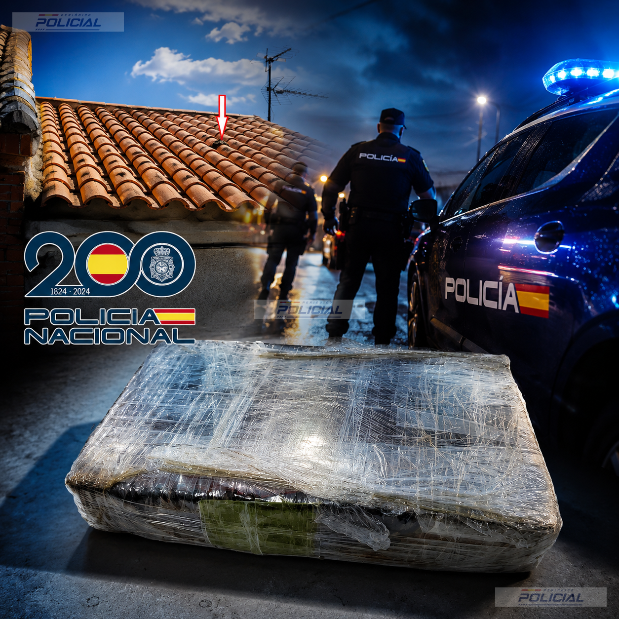 La Policía Nacional desarticula un punto de venta de cocaína en Puertollano tras una peligrosa persecución con dos agentes heridos