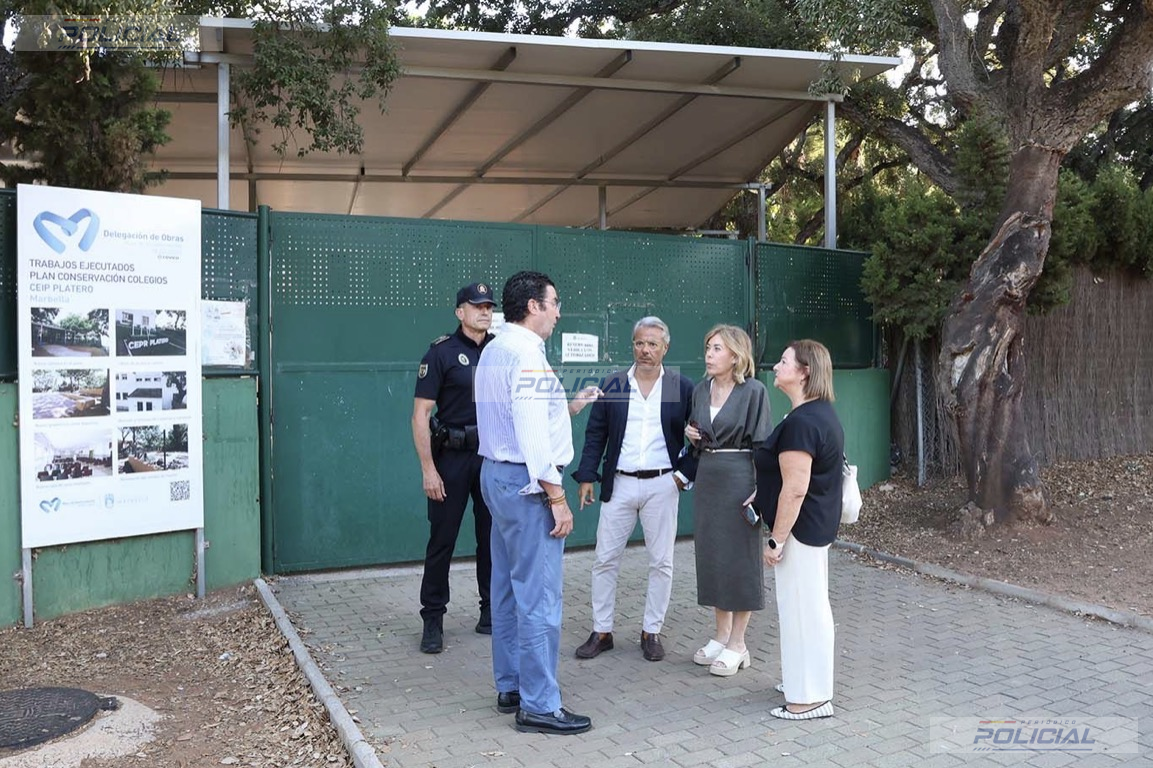 La Policía Local de Marbella despliega 50 agentes diarios para reforzar la seguridad en los colegios