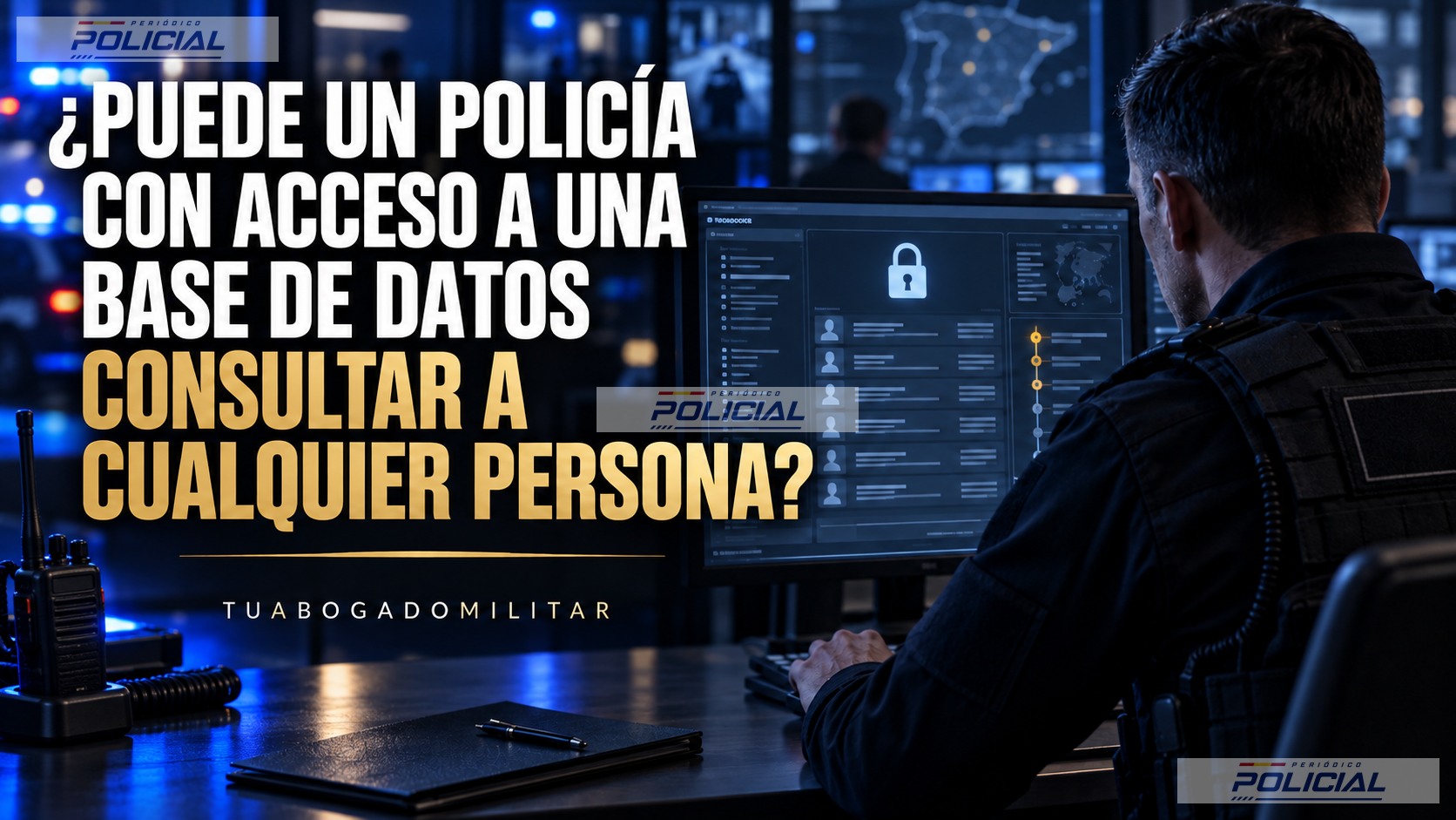 ¿Puede un policía con acceso a una base de datos consultar a cualquier persona?