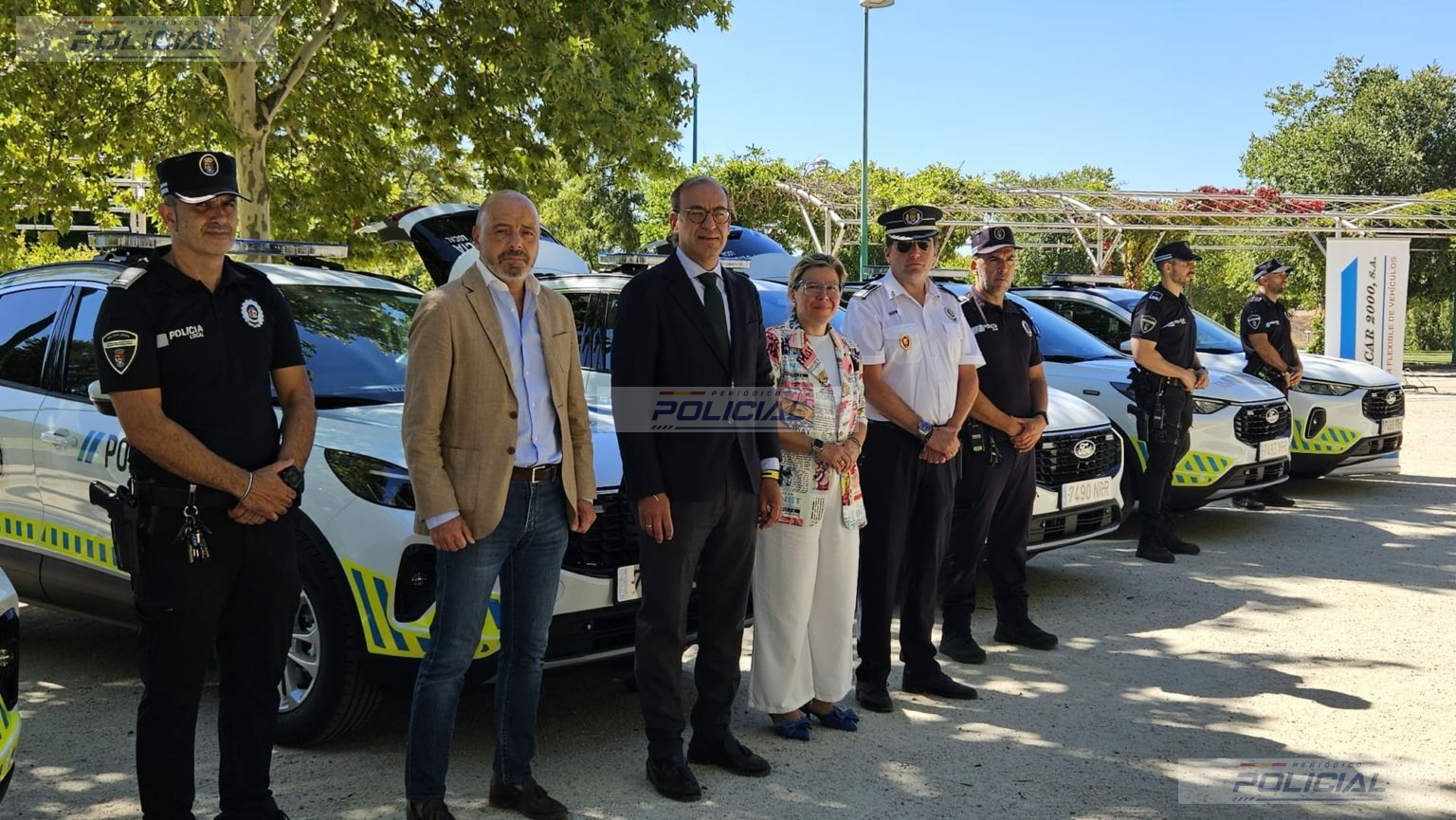 Cáceres incorpora nueve nuevos vehículos híbridos a la Policía Local para reforzar su capacidad operativa