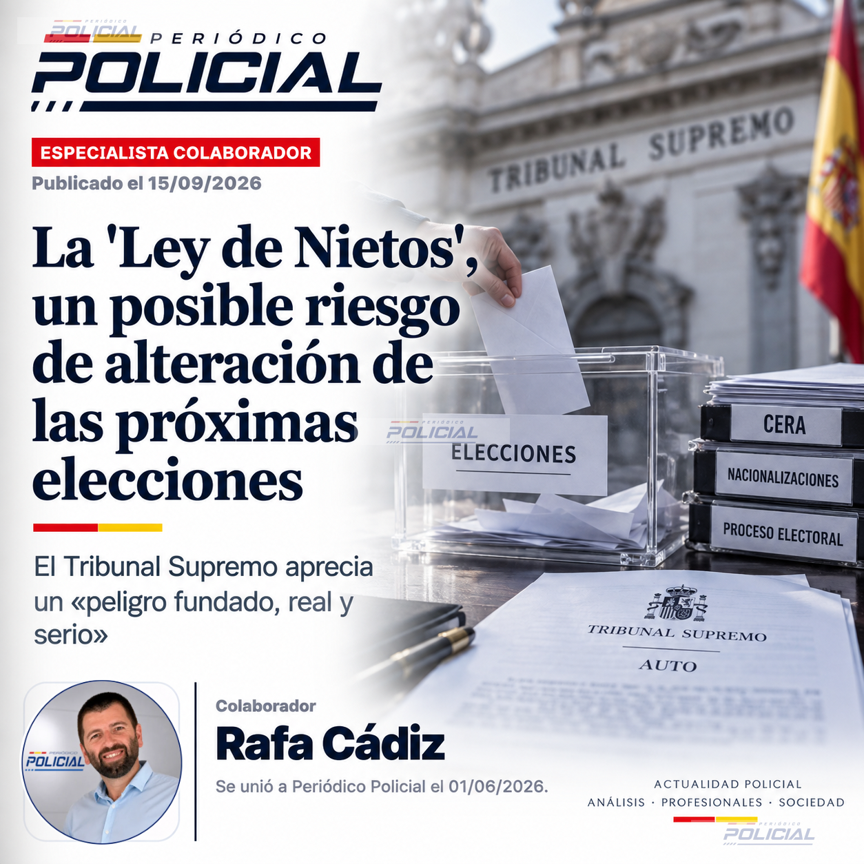 La 'Ley de Nietos', un posible riesgo de alteración de las próximas elecciones