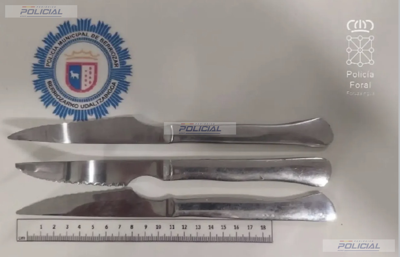 Detenido en Berriozar tras quebrantar una orden de alejamiento y acceder con cuchillos al garaje donde estaban su expareja y su hijo