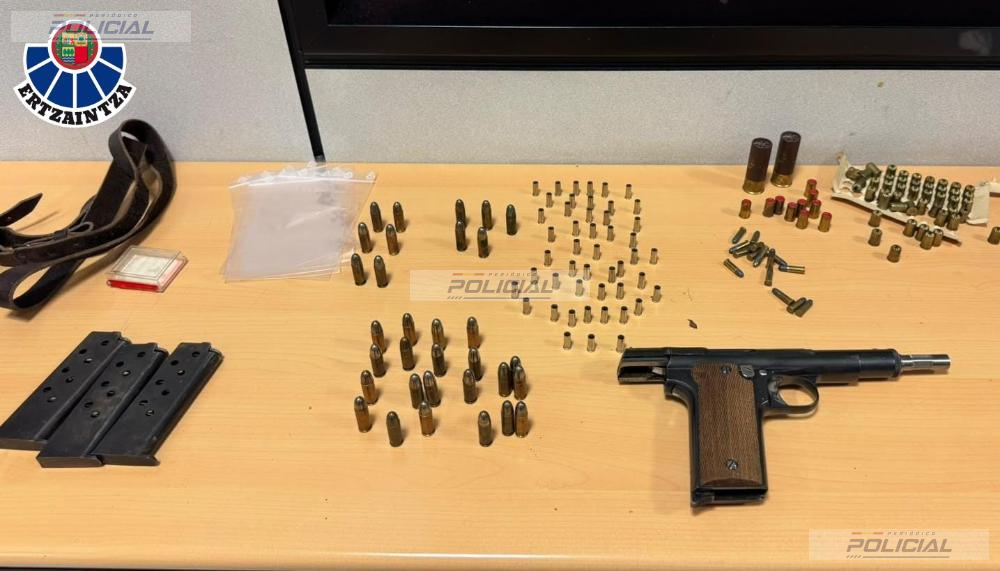 Detenido en Vitoria-Gasteiz tras amenazar presuntamente con una pistola a trabajadores de varios locales hosteleros