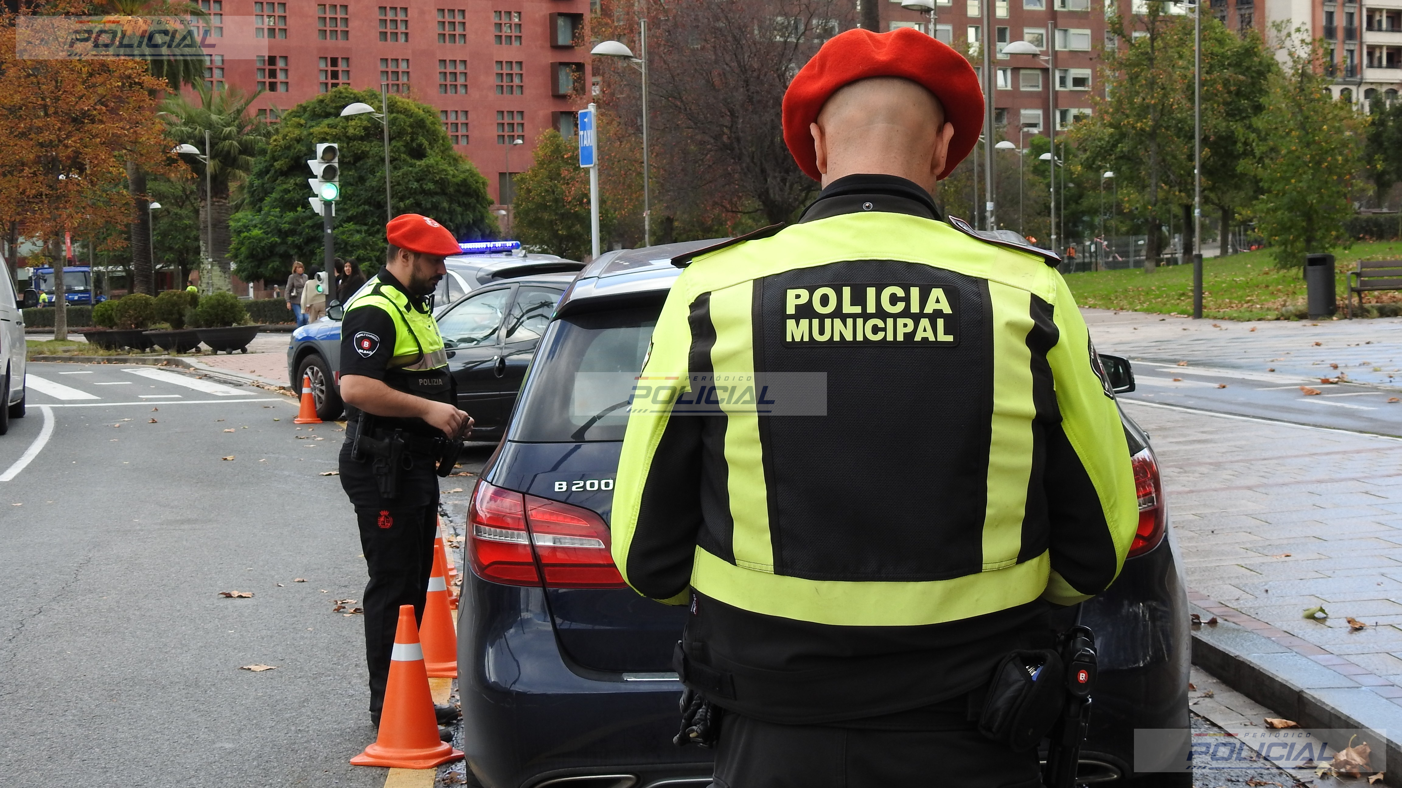 La Policía Municipal de Bilbao intensifica los controles de velocidad con una media de ocho dispositivos diarios