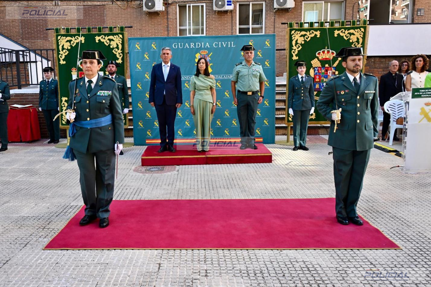 Laura Gómez Campo toma posesión como nueva jefa de la Comandancia de la Guardia Civil de Guadalajara
