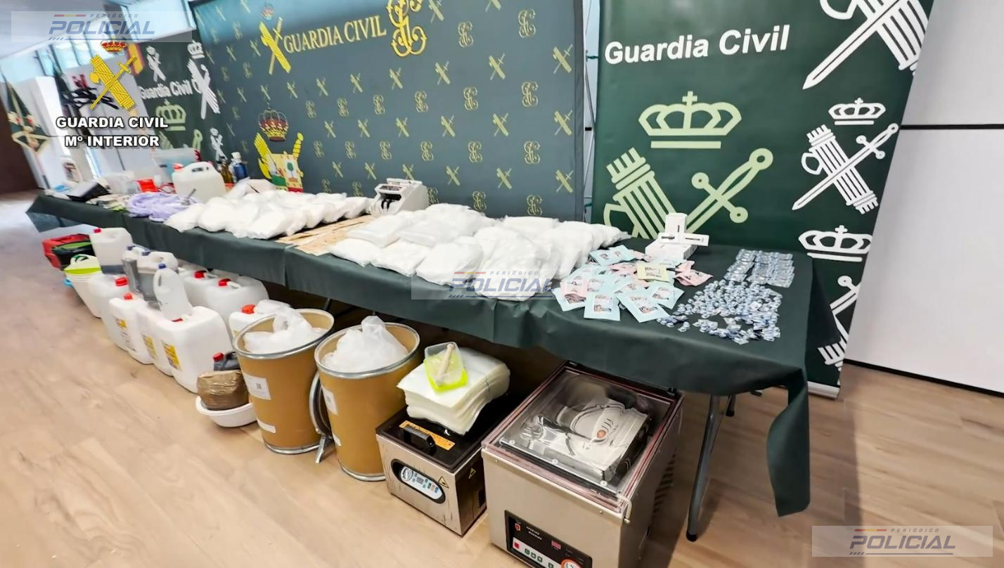 La Guardia Civil desarticula en Barakaldo un laboratorio clandestino capaz de producir hasta 200 kilos de speed a la semana