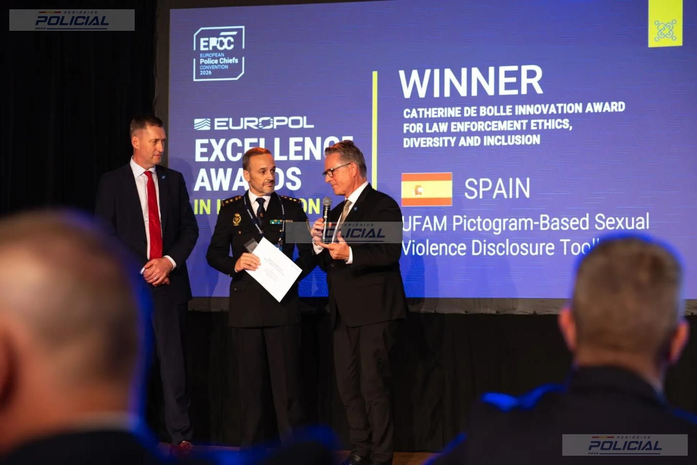La Policía Nacional recibe un premio de EUROPOL por una herramienta para facilitar la denuncia de la violencia sexual