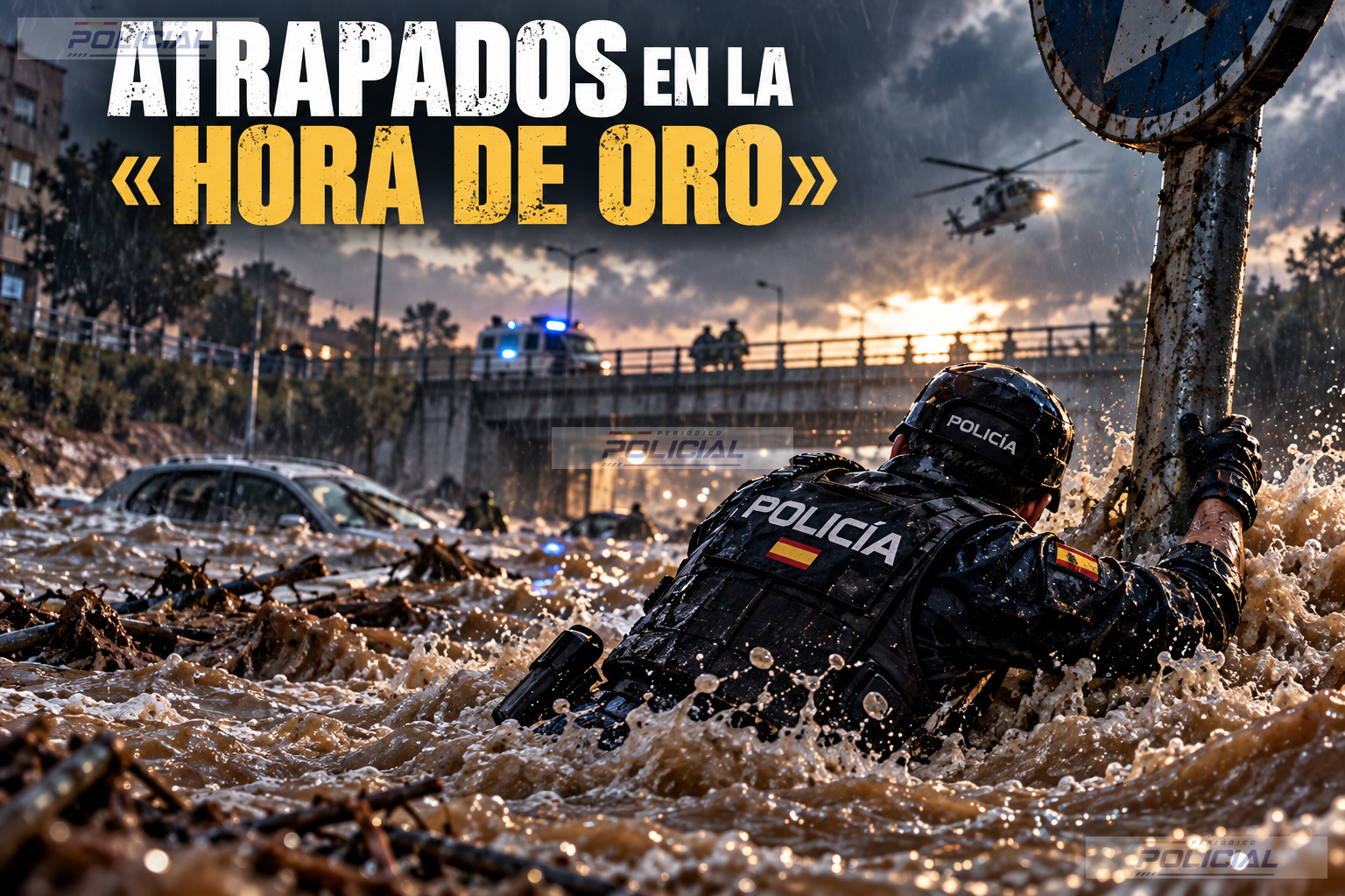 Atrapados en la «Hora de Oro» La brecha formativa, legal y material que expone a la Policía en las catástrofes. Cuando la emergencia llega antes que los especialistas