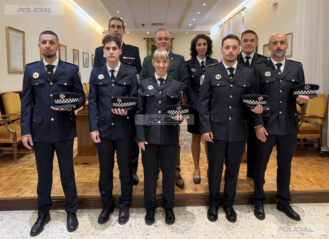 Cinco nuevos agentes se incorporan de forma definitiva a la Policía Local de Talavera