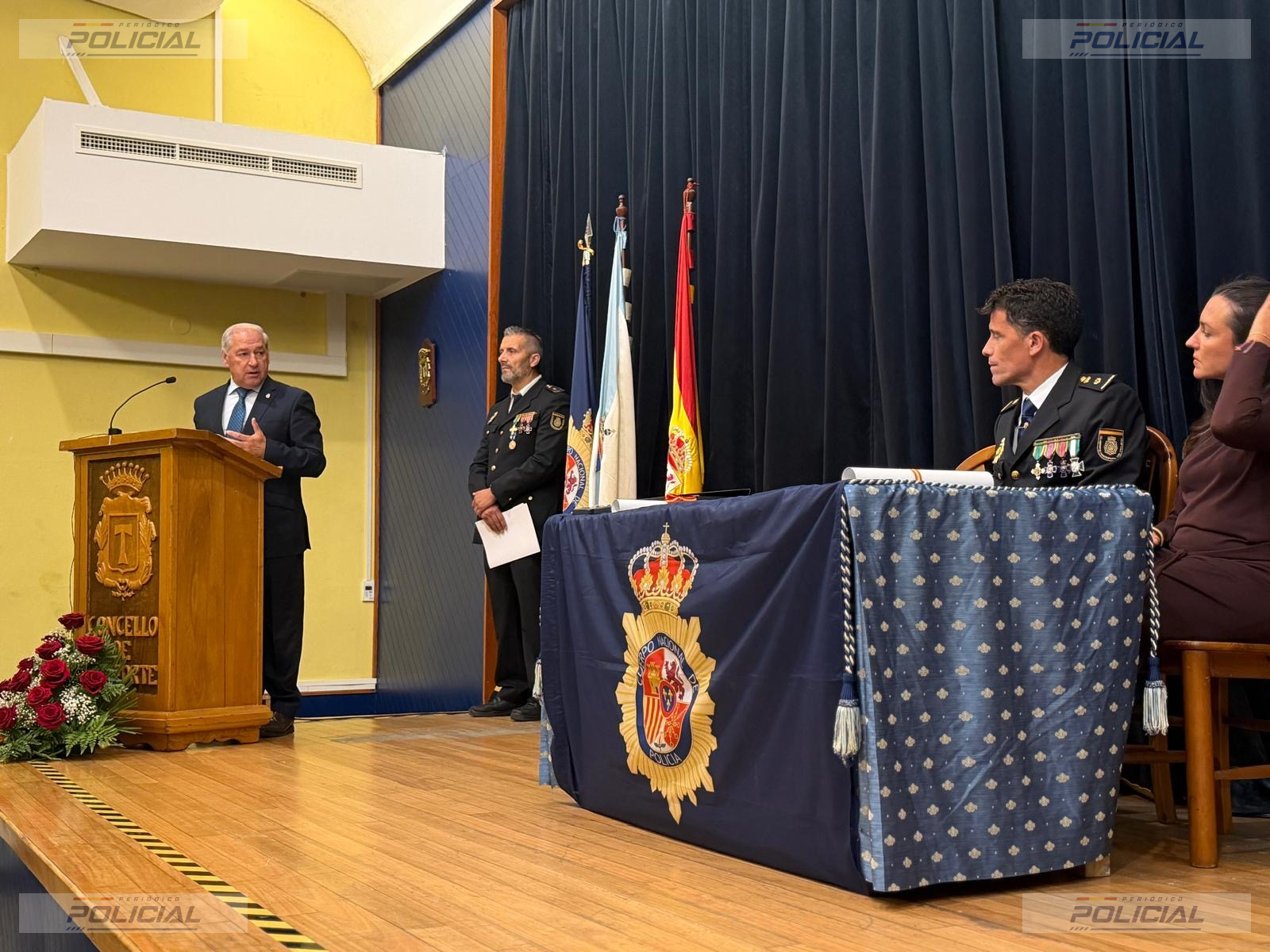 Monforte reconoce la labor de la Policía Nacional y destaca la coordinación entre los cuerpos de seguridad