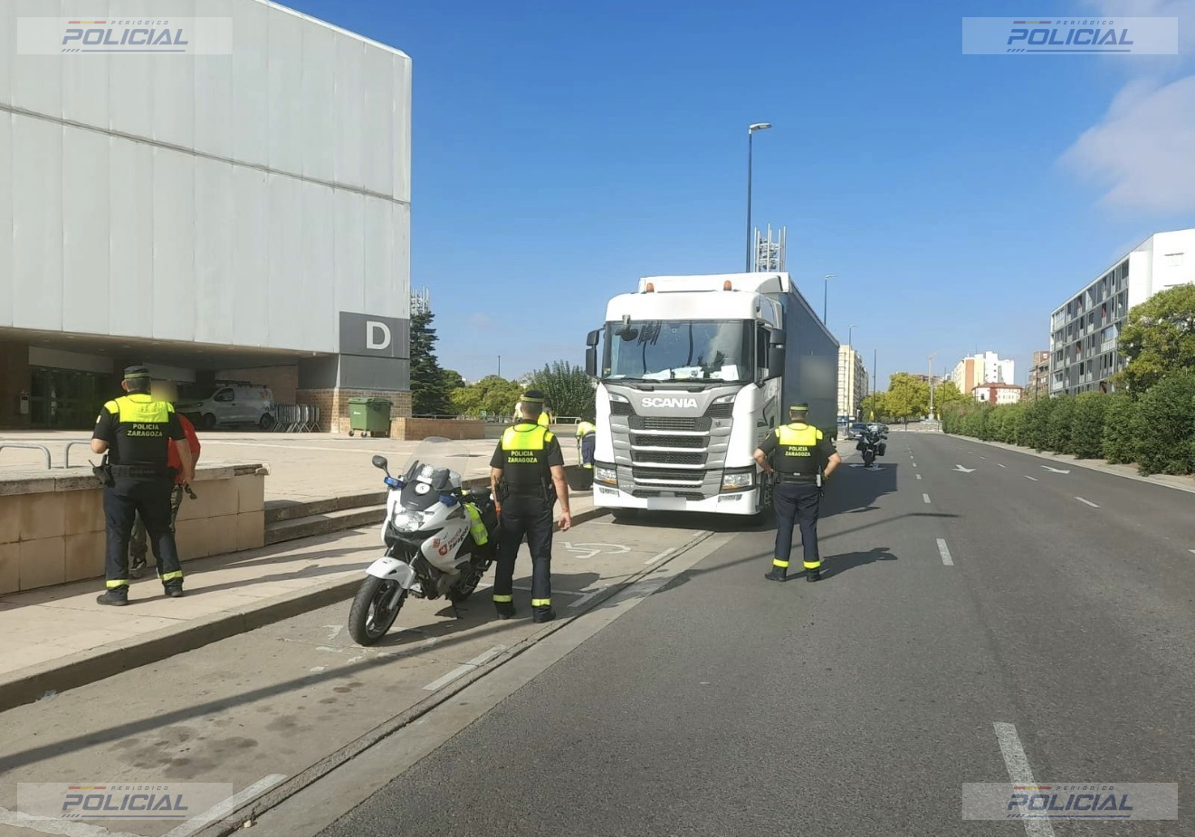 Detenido en Zaragoza un camionero con 1,26 mg/l de alcohol y positivo en tres tipos de drogas
