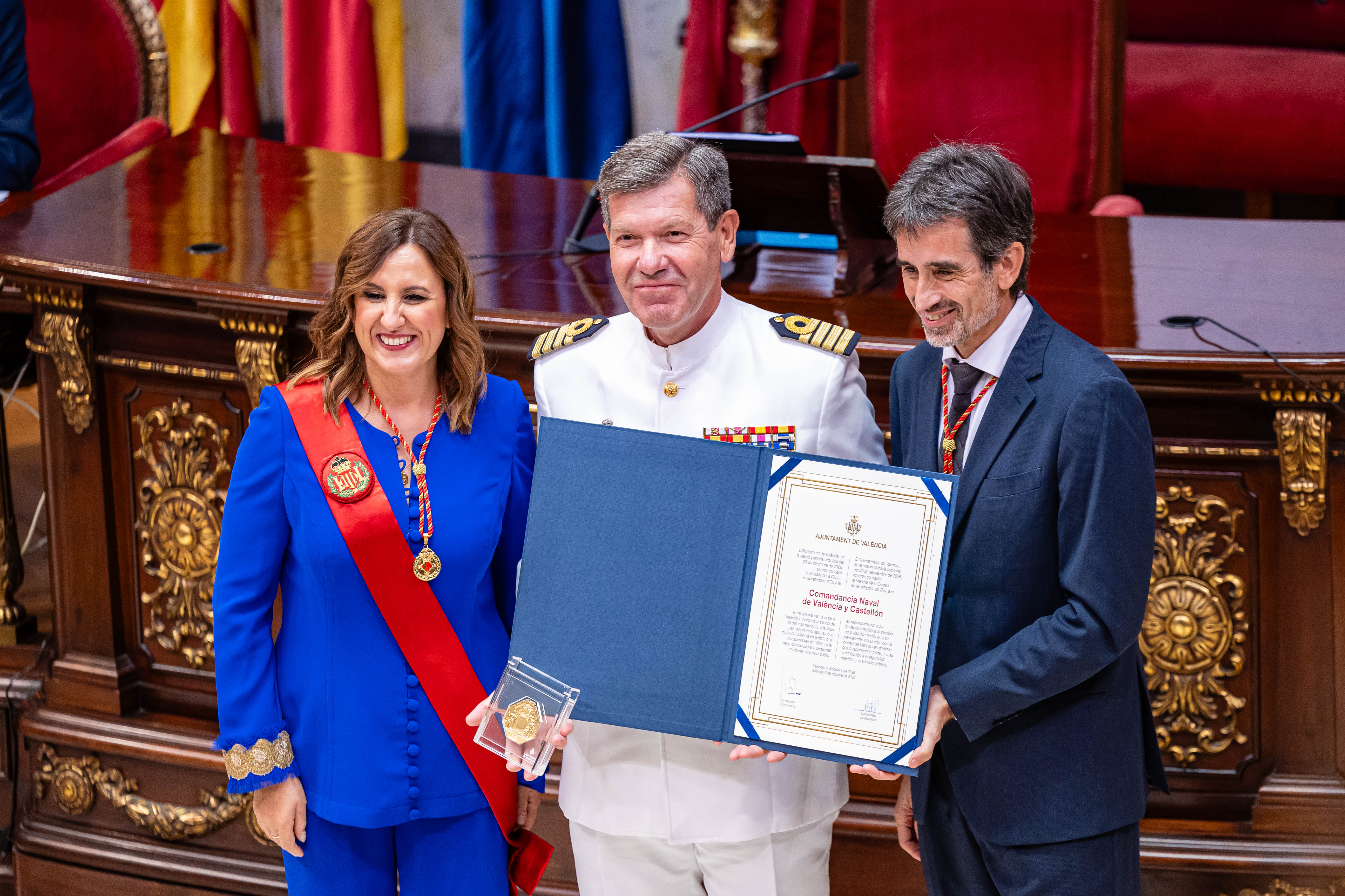 Valencia concede su Medalla de Oro a la Comandancia Naval de Valencia y Castellón por 224 años de servicio