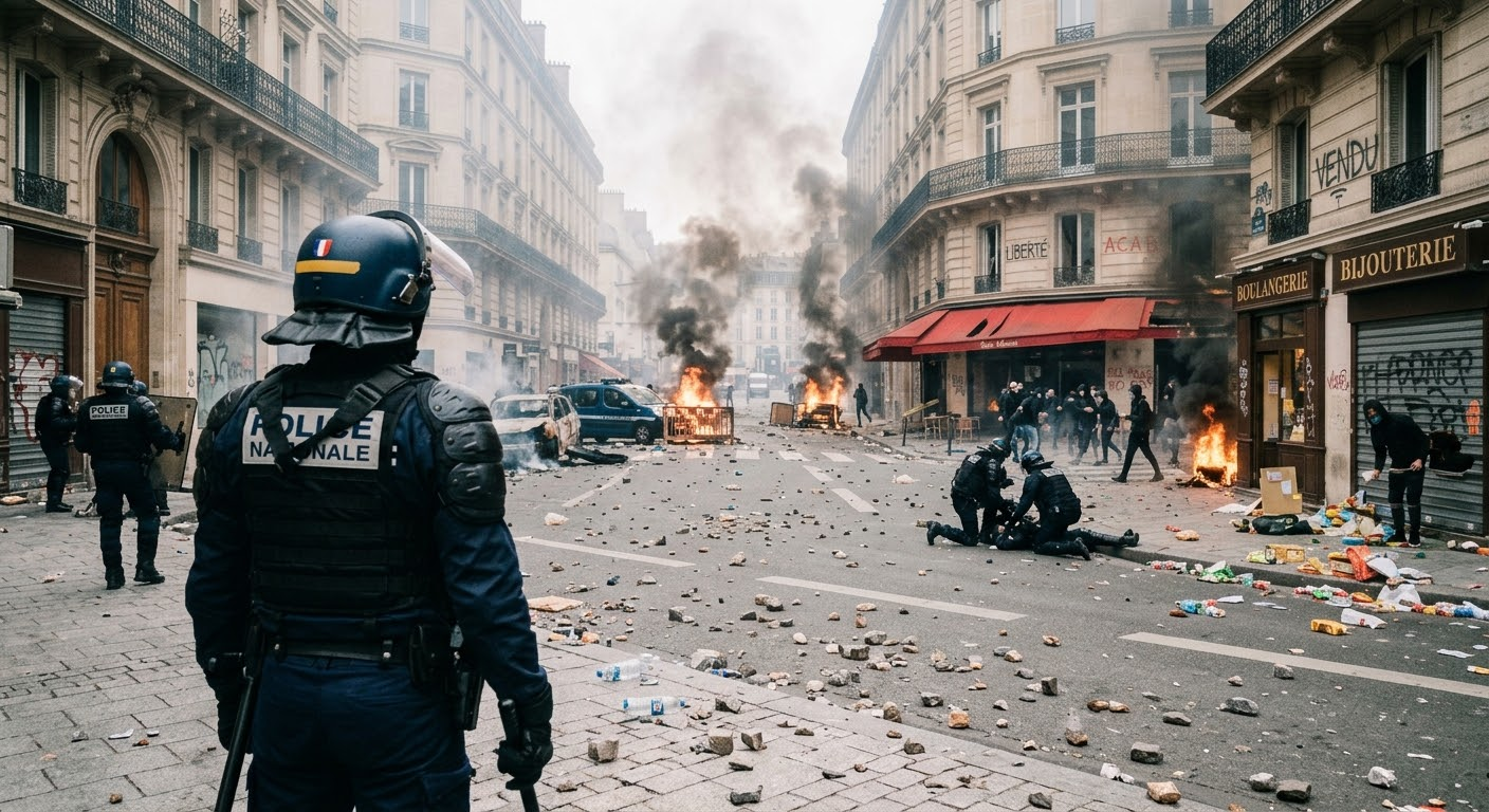 CAOS Y DISTURBIOS EN EUROPA ¿Porque la Policía está perdiendo el control?